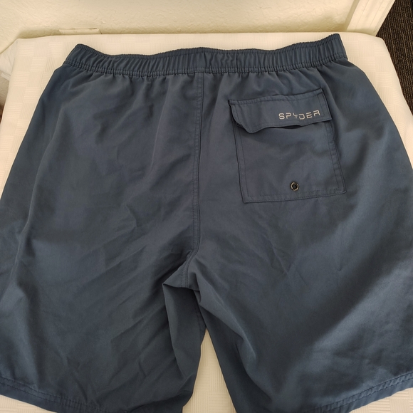 Spyder Men's Slate Blue Board Shorts - Picture 2 of 4